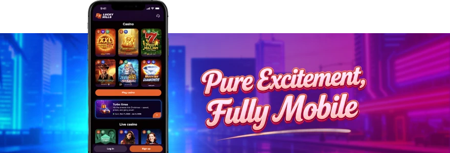 LuckyHills live casino mobile