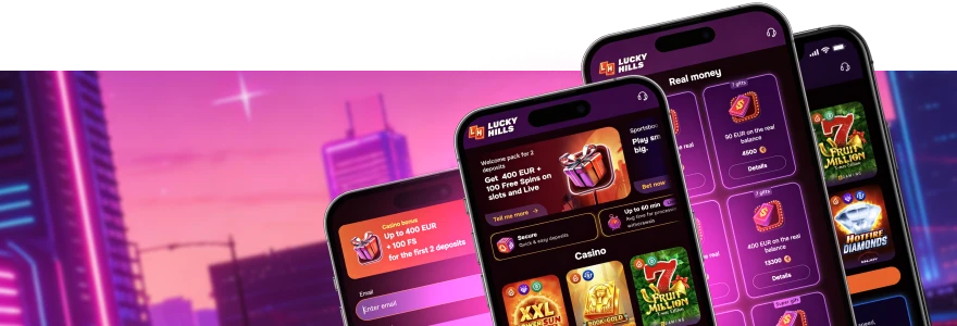 LuckyHills mobile features
