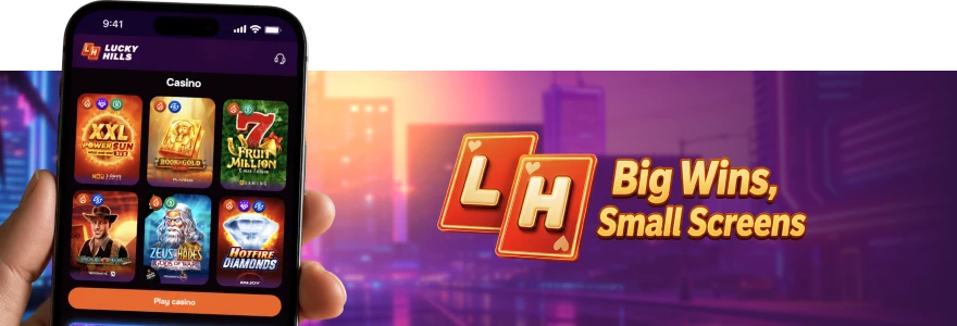 LuckyHills mobile payments