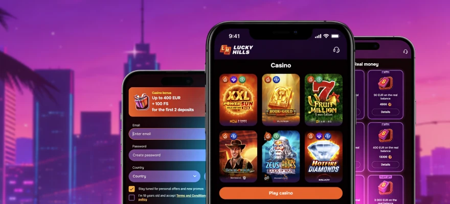LuckyHills mobile pokies